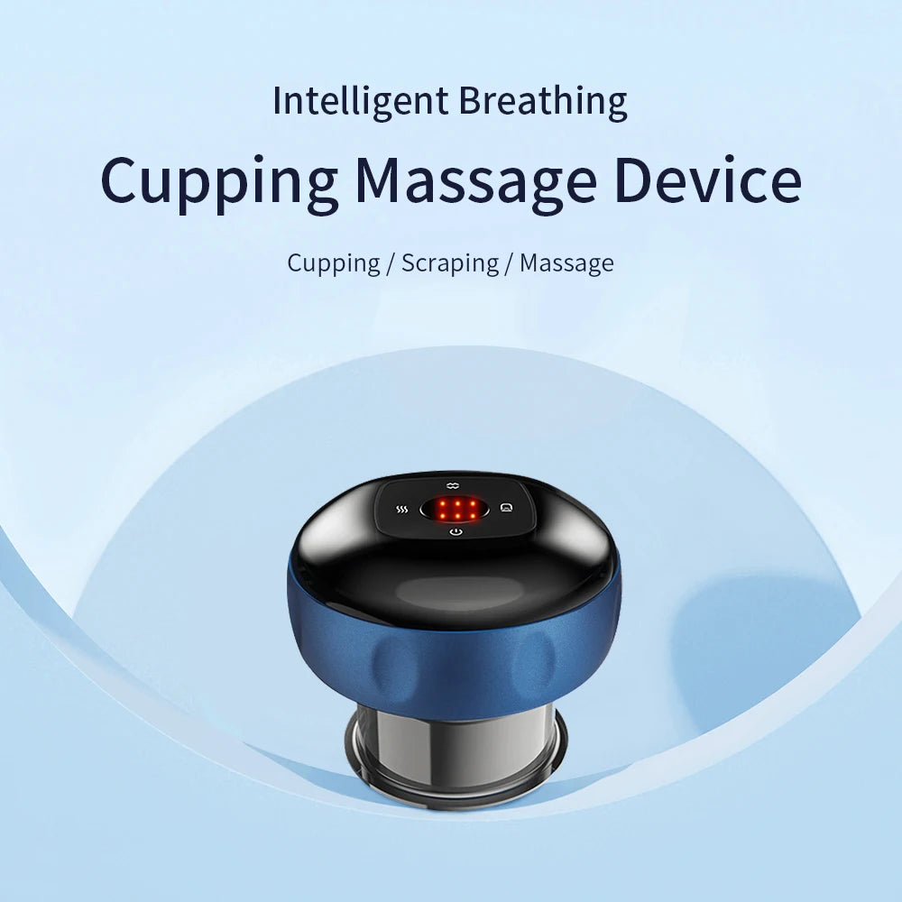 Intelligent Vacuum Cupping Massage Device, Electric Heating Suction Cups Physical Fatigue Relieve Health Guasha Cans