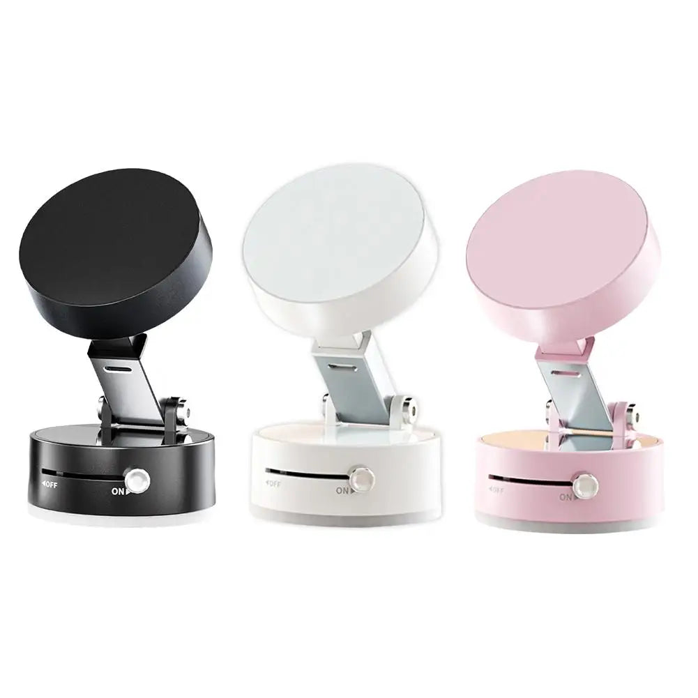 Vacuum Magnetic Mobile Phone Holder, Foldable Phone Holder with Suction Cup Bracket