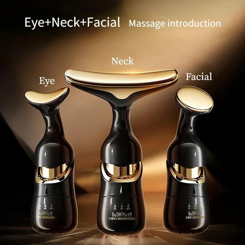 Massager 3 in 1 Neck, Facial, Eye Microcurrent Skin Rejuvenation, Anti Aging