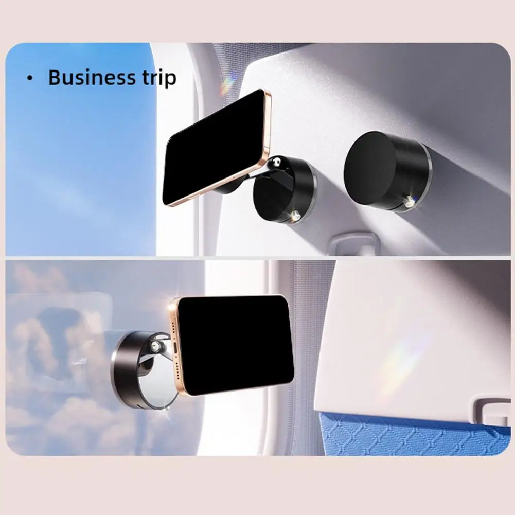 Vacuum Magnetic Mobile Phone Holder, Foldable Phone Holder with Suction Cup Bracket