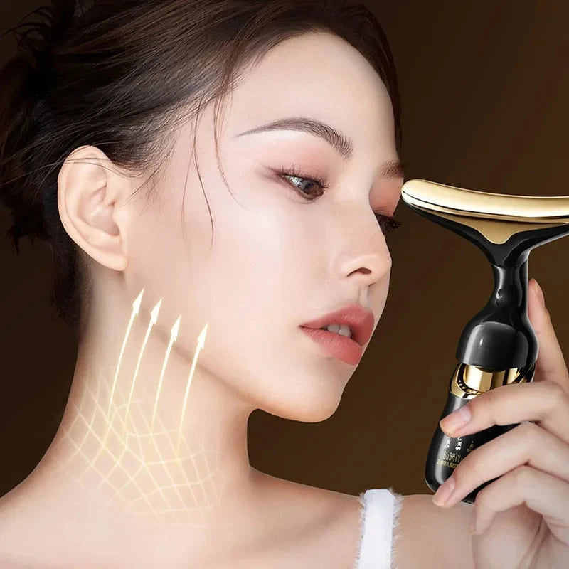 Massager 3 in 1 Neck, Facial, Eye Microcurrent Skin Rejuvenation, Anti Aging