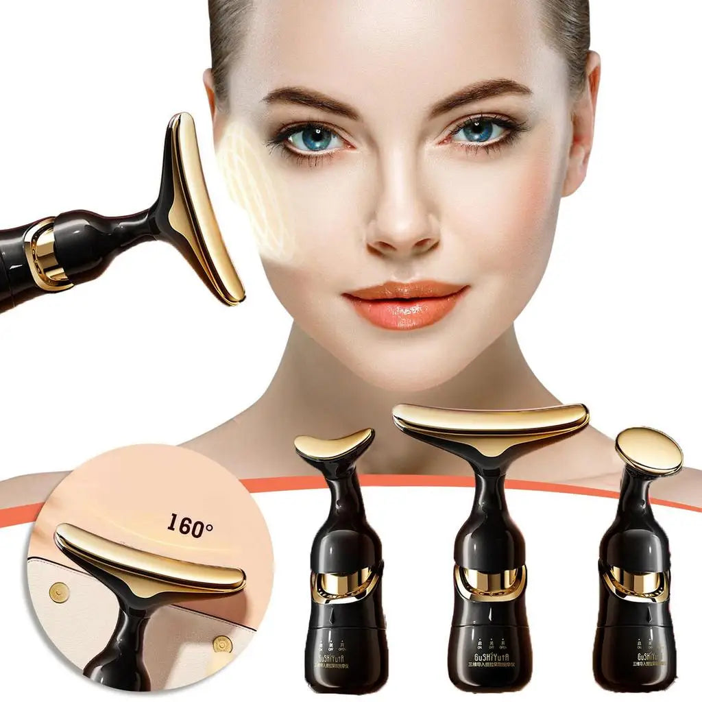 Massager 3 in 1 Neck, Facial, Eye Microcurrent Skin Rejuvenation, Anti Aging