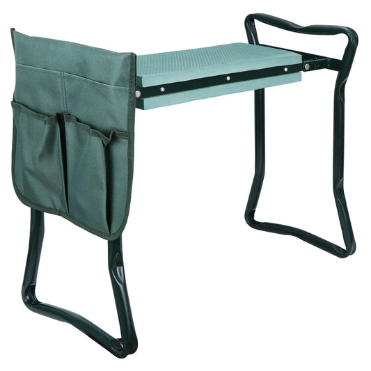 Foldable Garden Kneeler, Bench with Tool Pouch